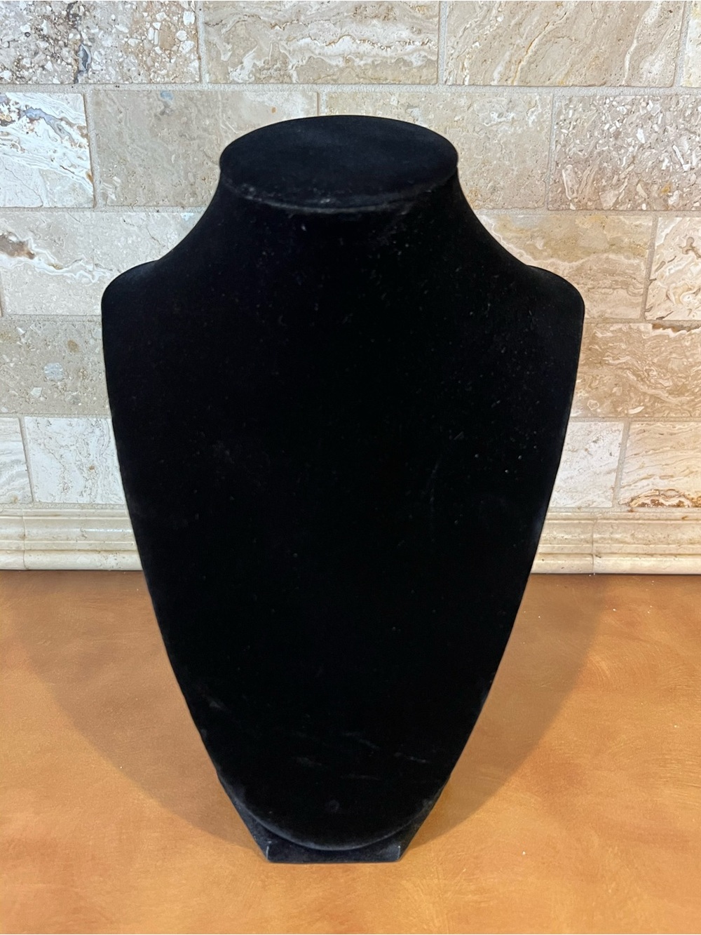 Black Velvet Necklace Display Bust by bead landing